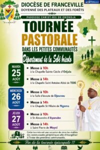 Avis de Visite Pastorale dans la Sebé-Brikolo.